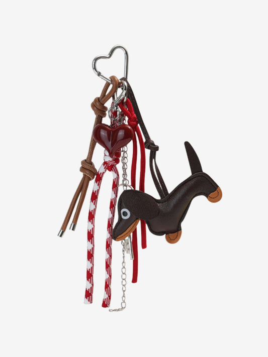 Isolara | Dachshund Leather Keychain – Cute & Stylish Charm
