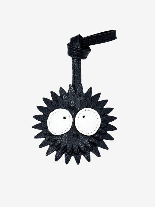 Thaloria | Spiky Black Leather Bag Charm – Playful, Edgy & Unique