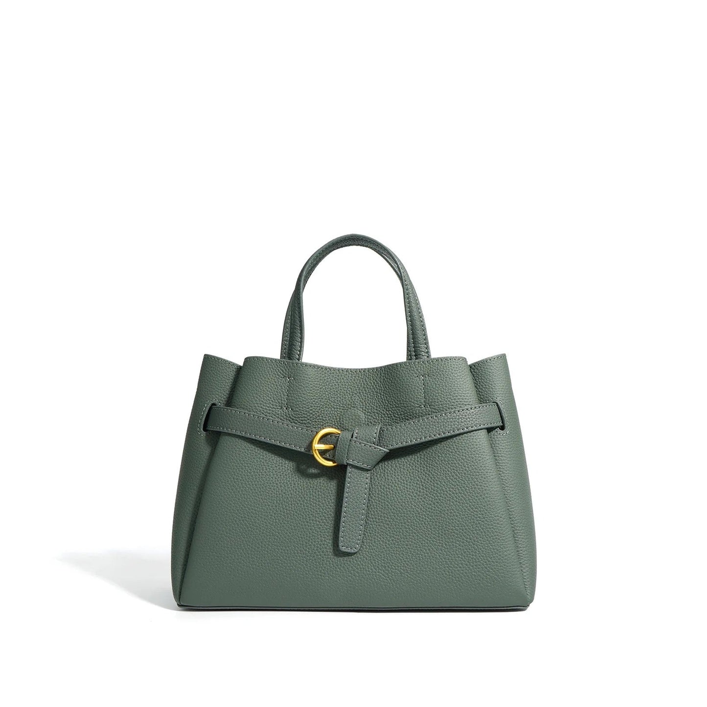 Elena | Elegant Structured Satchel Bag with Buckle Detail