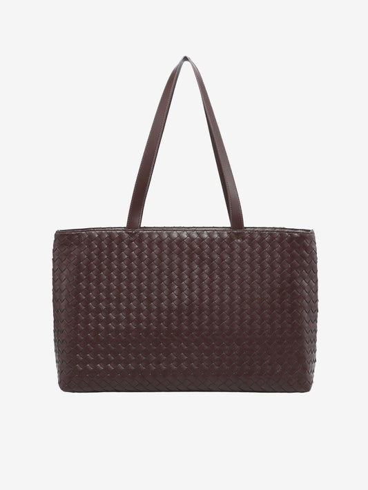 Daisy Woven Leather Tote Bag – Large Designer Shopper
