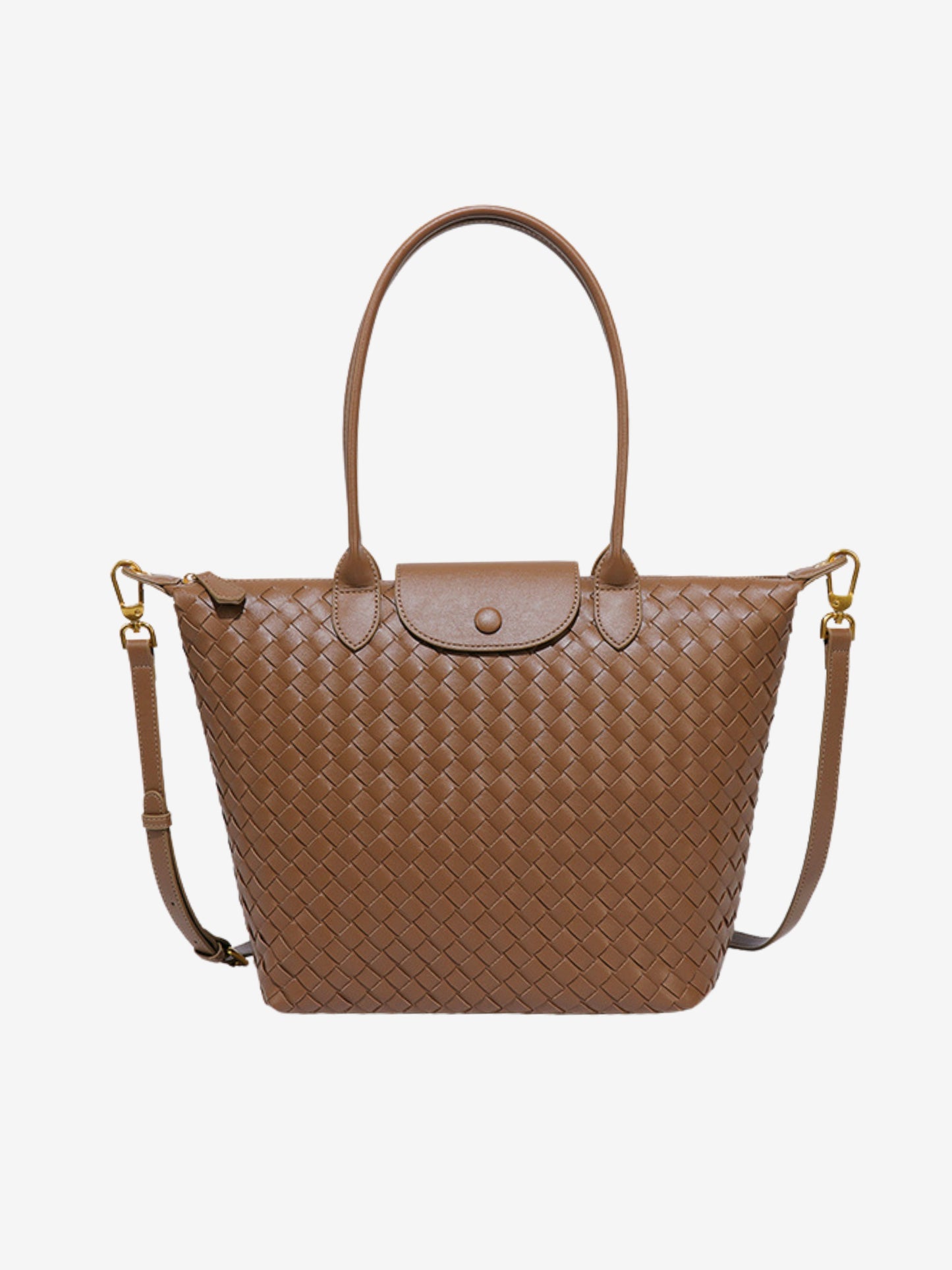 Miato™ Woven Leather Tote Bag – Elegant and Functional Everyday Handbag