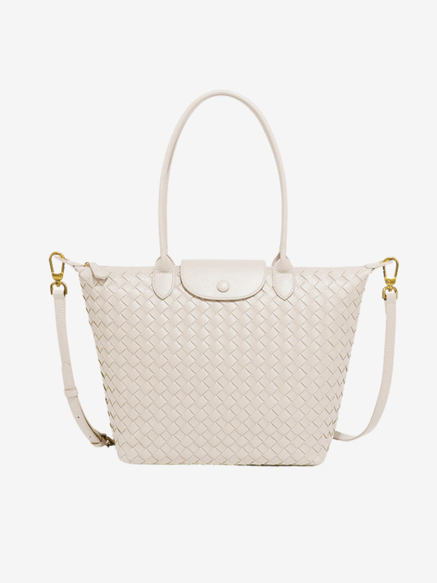 Miato™ Woven Leather Tote Bag – Elegant and Functional Everyday Handbag