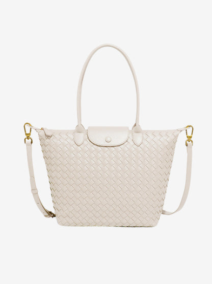Miato™ Woven Leather Tote Bag – Elegant and Functional Everyday Handbag