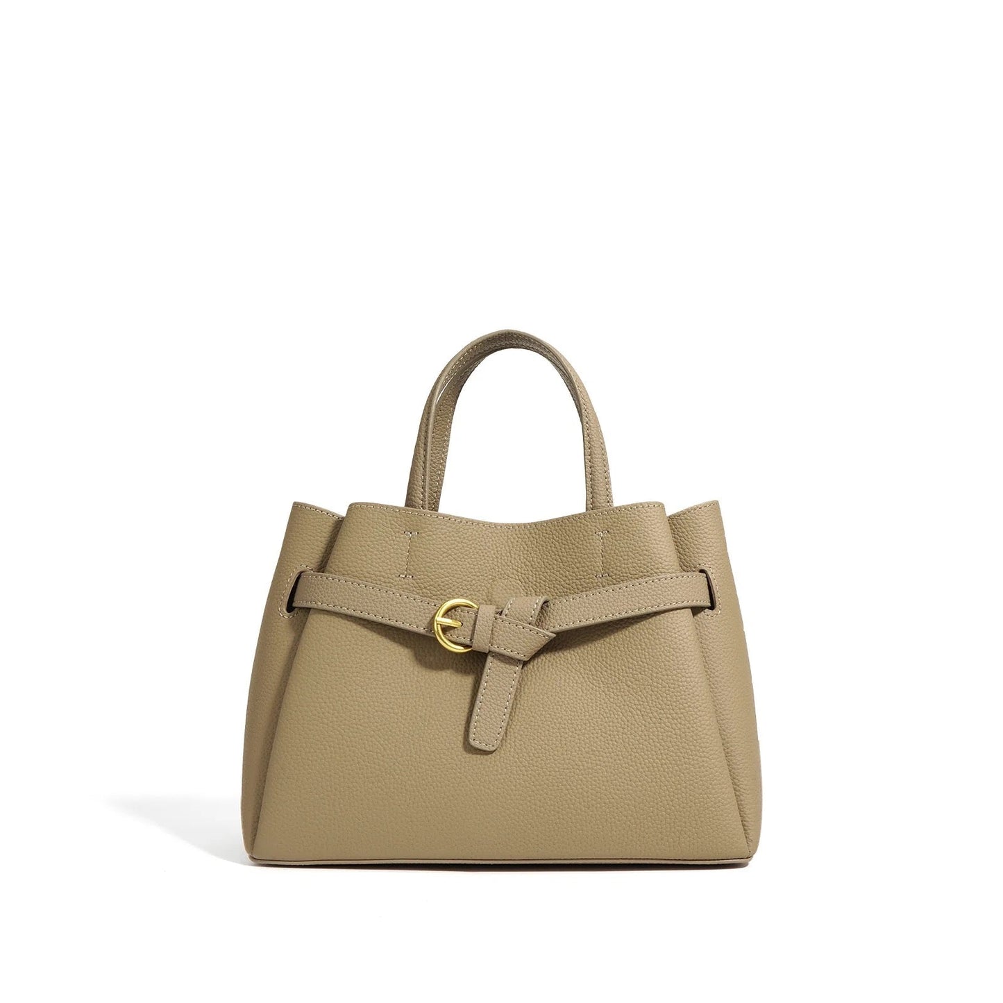Elena | Elegant Structured Satchel Bag with Buckle Detail