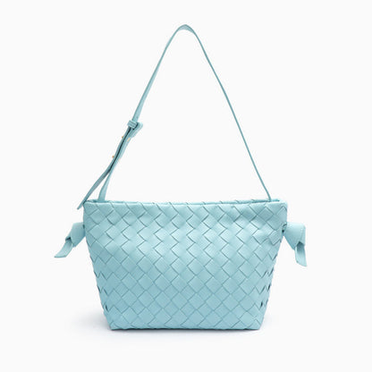 Ciara Woven Shoulder Bag – Elegant Faux Leather Tote