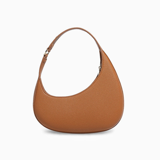 Lina | Minimalist Crescent Vegan Leather Shoulder Bag