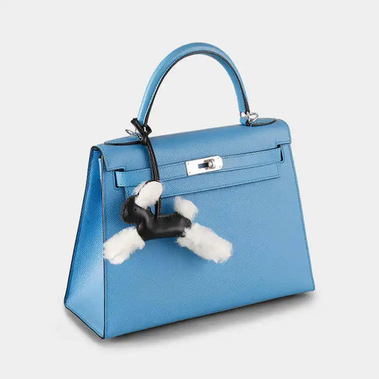 Ivenna | White Faux Fur Rabbit-Shaped Mini Bag – Playful Charm