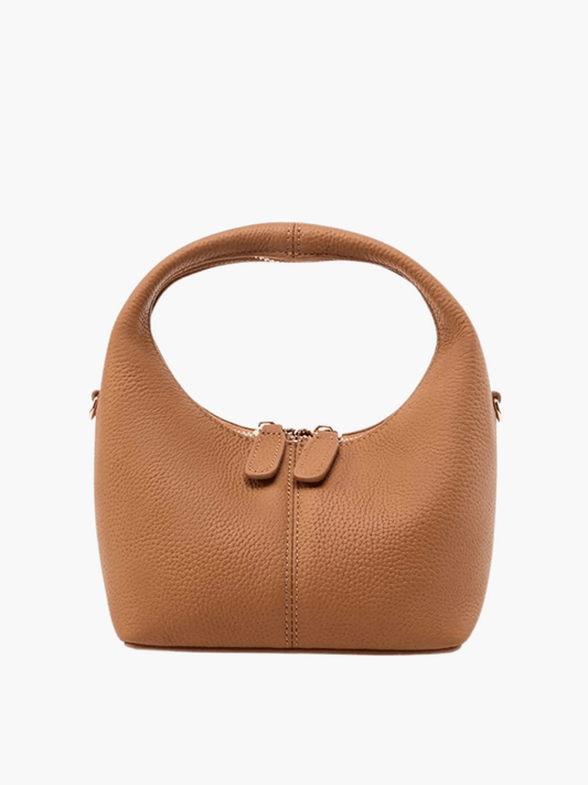 Valdira | Tan Leather Hobo Bag – Minimalist & Chic