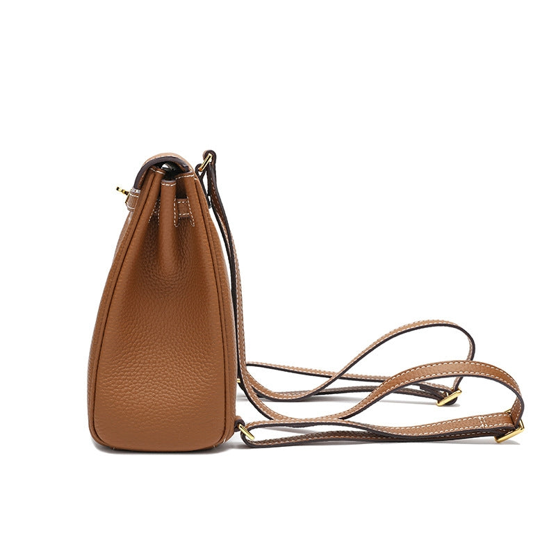 Halia | Elegant Black Leather Backpack – Stylish, Chic & Functional