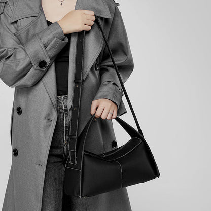 Violetta | Black Asymmetric Handbag – Modern Elegance & Versatile Design