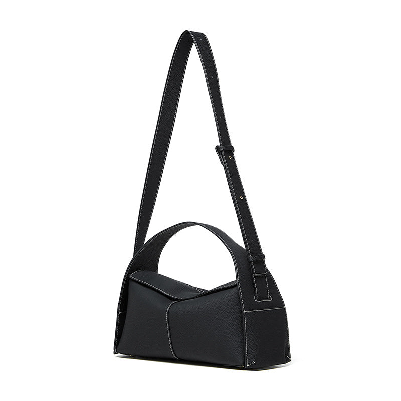 Violetta | Black Asymmetric Handbag – Modern Elegance & Versatile Design