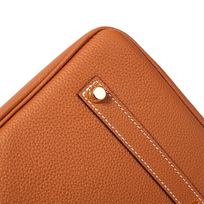 Isla | Tan Textured Leather Handbag – Classic & Timeless
