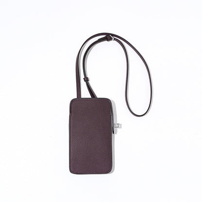 Hespera | Leather Crossbody Phone Bag – Sleek & Modern Minimalism