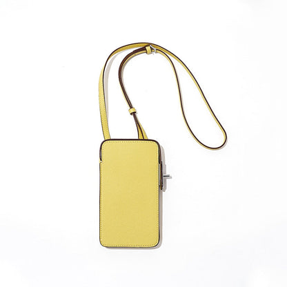 Hespera | Leather Crossbody Phone Bag – Sleek & Modern Minimalism
