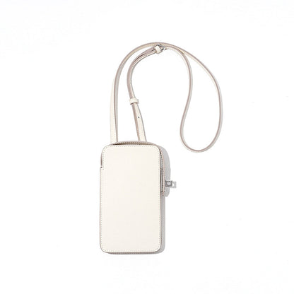 Hespera | Leather Crossbody Phone Bag – Sleek & Modern Minimalism