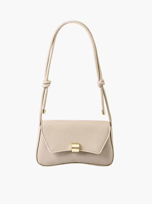 Elise | White Minimalist Shoulder Bag – Chic & Elegant