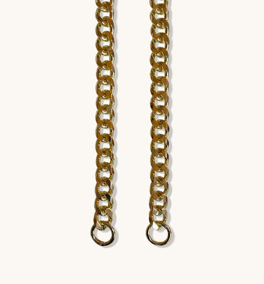 Elowen | Bold Gold Curb Chain Strap – Statement-Making Elegance