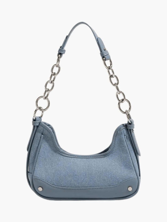 Skylar | Luxe Denim Shoulder Bag – Trendy & Chic