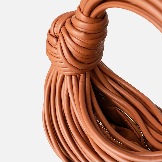 Saphira | Bold Red Sculptural Leather Handbag – Unique, Artistic & Statement-Making