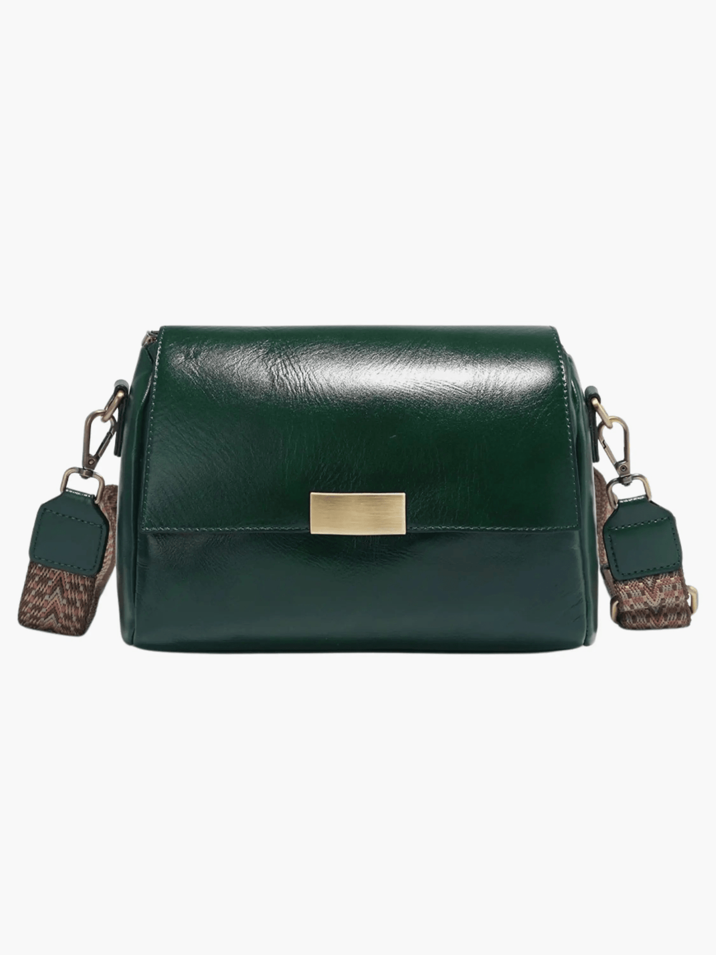 Aria | Black Leather Crossbody Bag – Modern & Chic