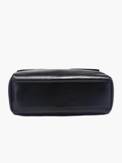 Aria | Black Leather Crossbody Bag – Modern & Chic