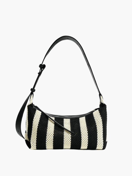 Nyxalyn | Striped Woven Shoulder Bag – Chic & Trendy