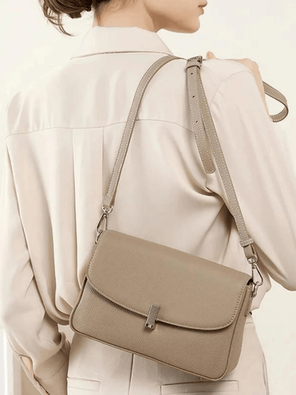 Celeste | Luxe Pebbled Leather Shoulder Bag – Effortless Sophistication