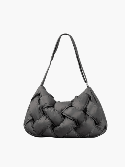Olivia |  Quilted Shoulder Bag – Modern &amp; Minimalist Woven Design