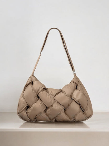 Olivia |  Quilted Shoulder Bag – Modern &amp; Minimalist Woven Design