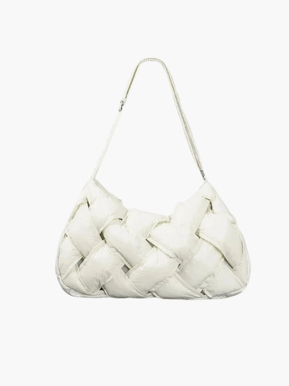 Olivia |  Quilted Shoulder Bag – Modern &amp; Minimalist Woven Design