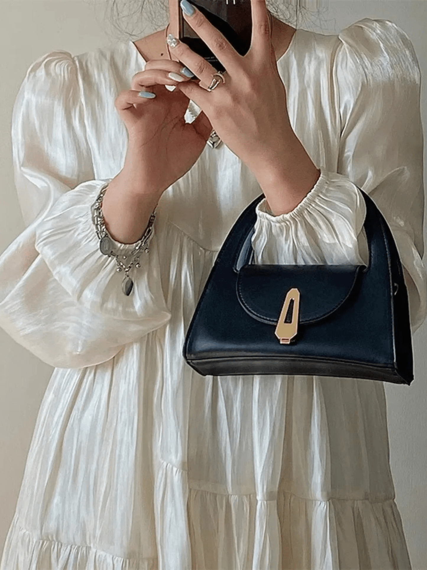 Solvienne | Black Leather Mini Handbag – Chic & Timeless