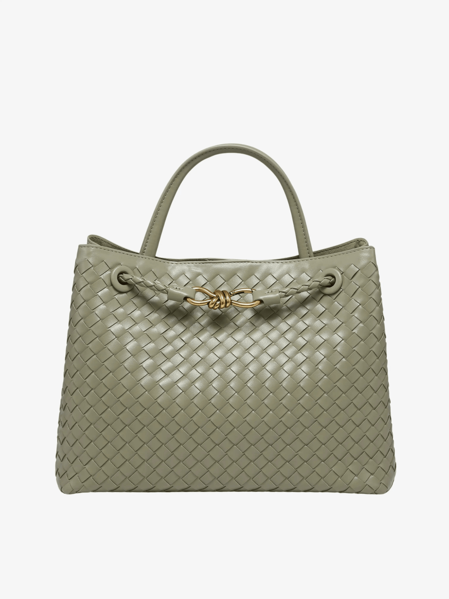 Renata | Chocolate Woven Leather Tote – Sophisticated & Timeless