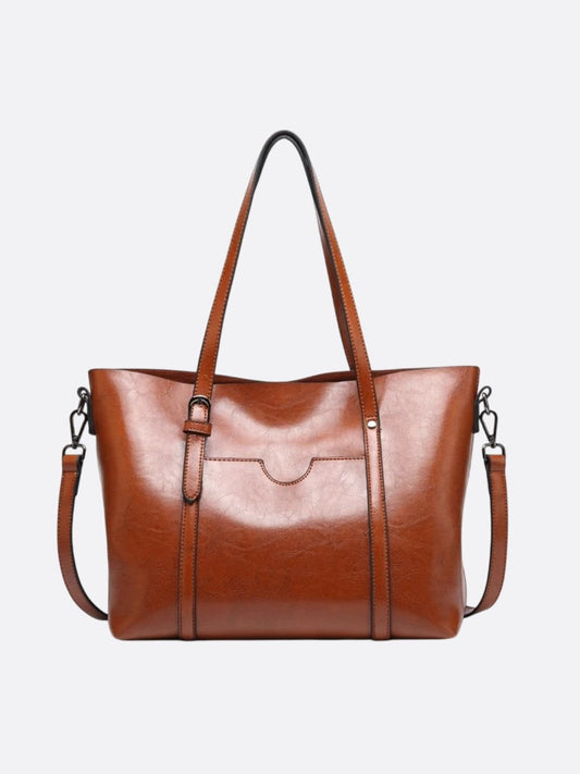 Brown Leather Tote Bag – Classic Elegance Meets Everyday Practicality