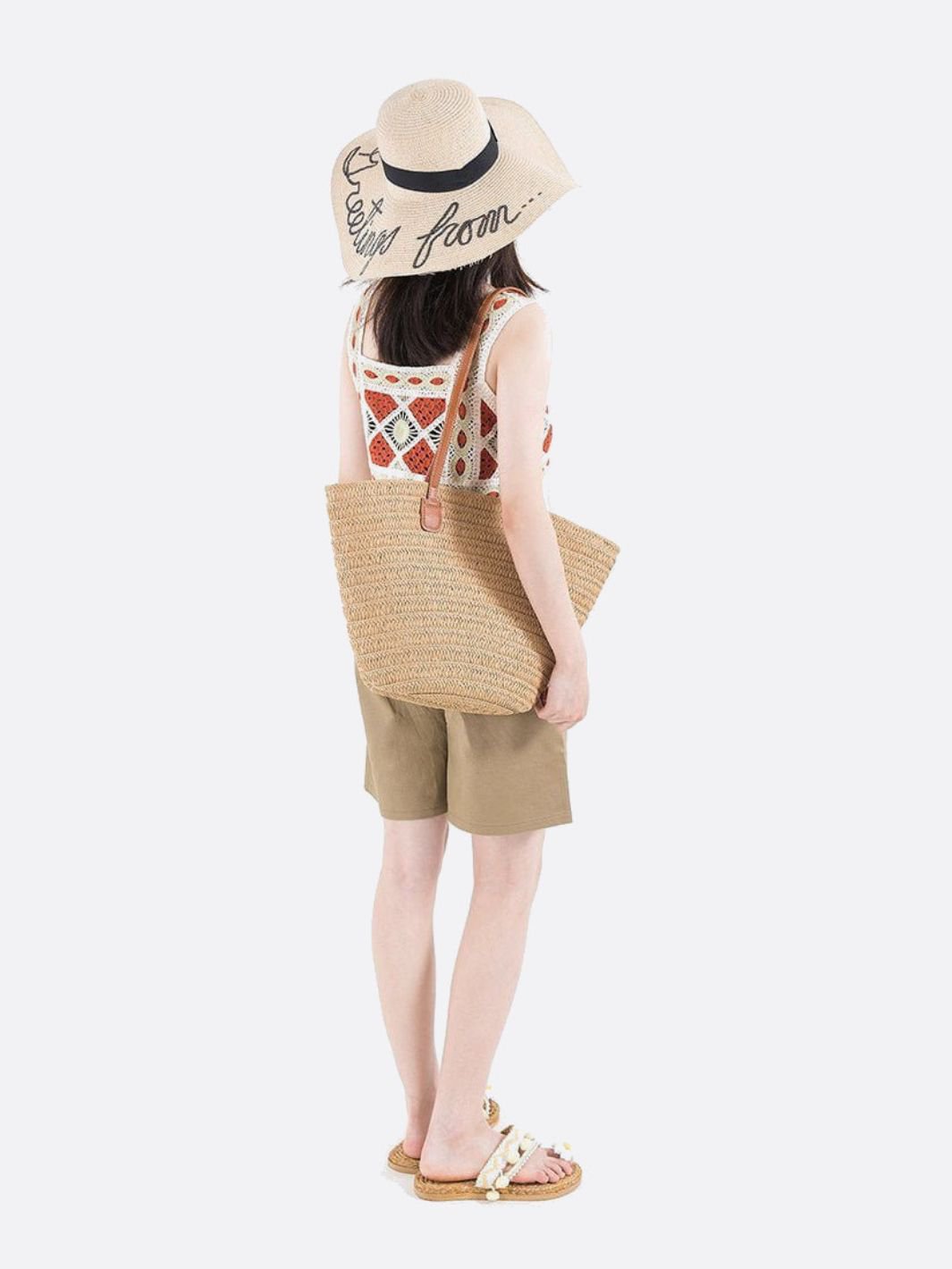Capri Classic Straw Tote – Woven Handbag