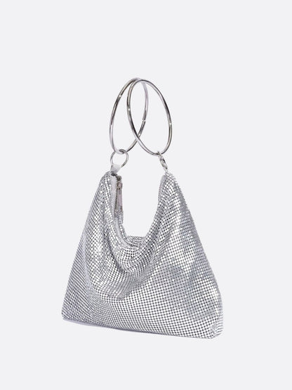 Mesh Evening Bag – Elegant Drape Handheld Purse