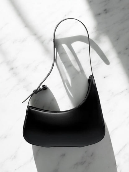 Scarlett | Luxe Red Leather Shoulder Bag – Bold & Chic