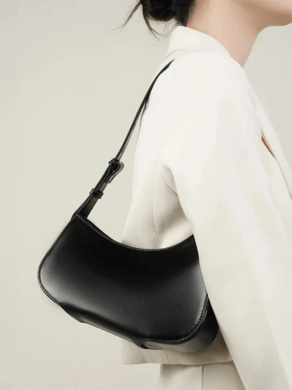 Scarlett | Luxe Red Leather Shoulder Bag – Bold & Chic