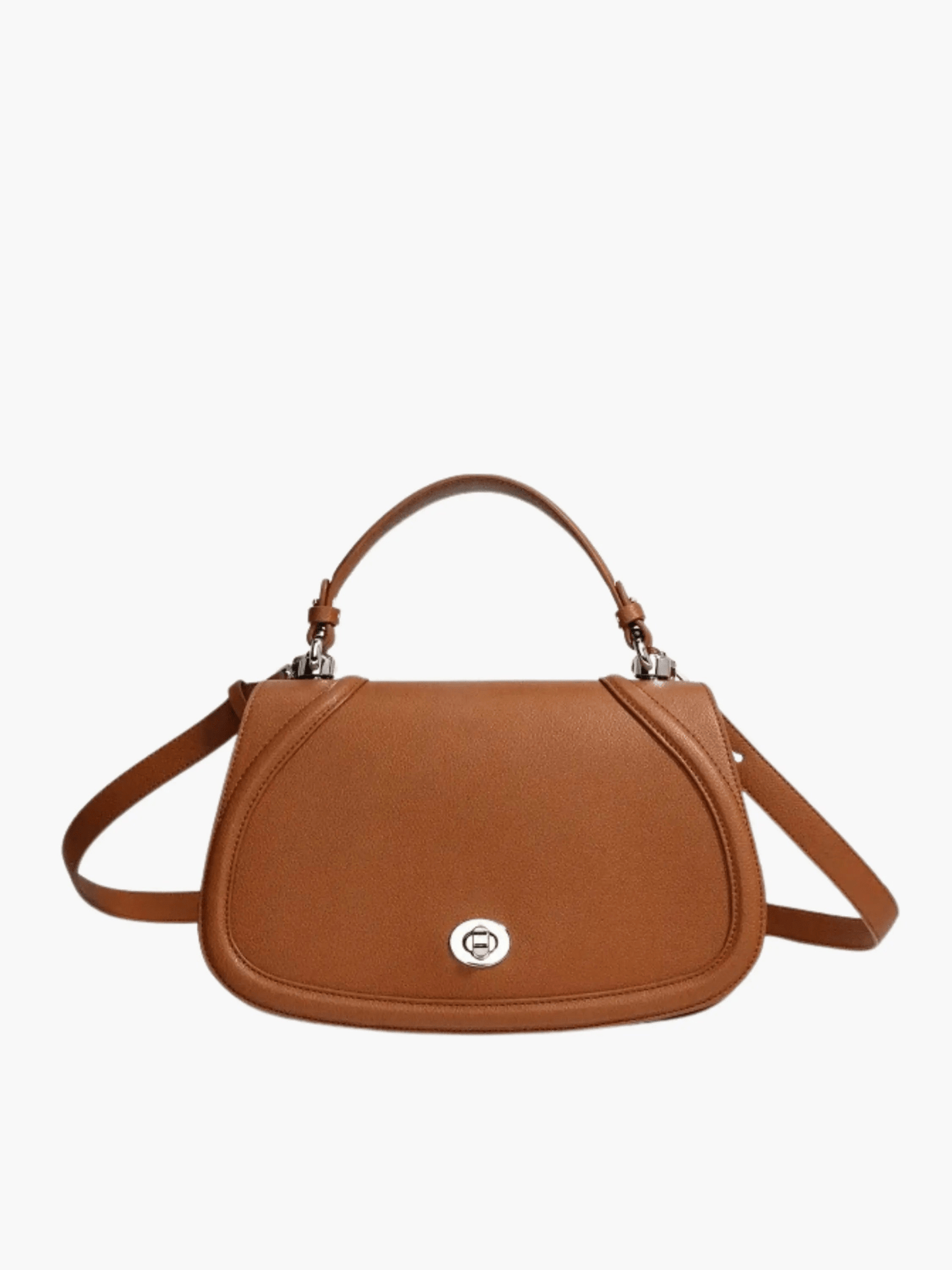 Elise | Tan Leather Saddle Bag – Classic & Sophisticatedred Leather Satchel