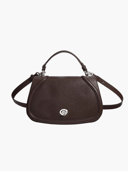 Elise | Tan Leather Saddle Bag – Classic & Sophisticatedred Leather Satchel