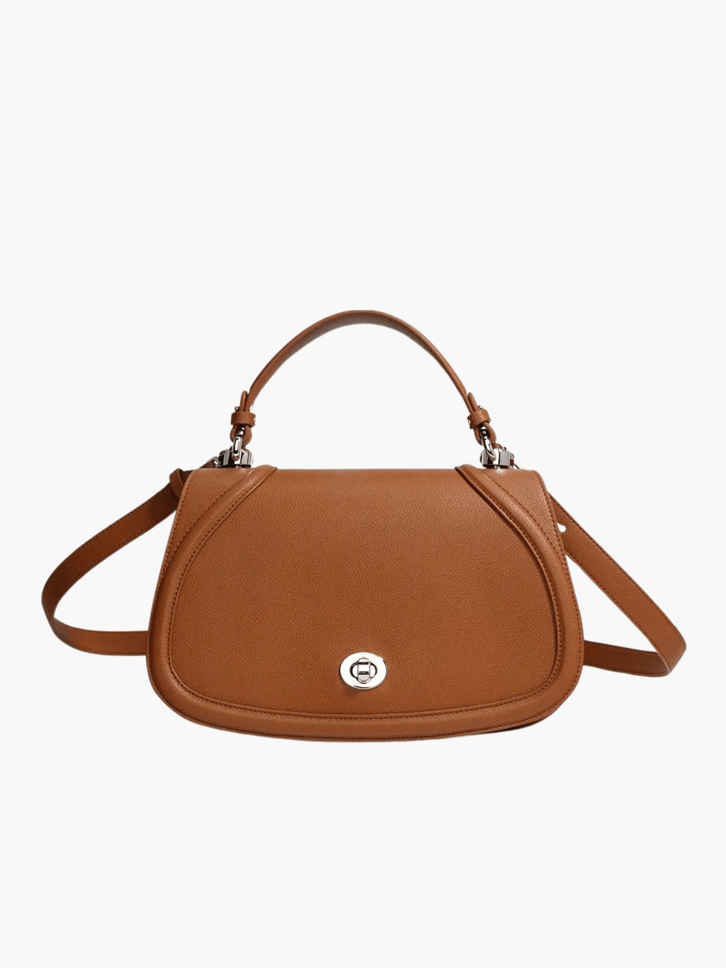 Elise | Tan Leather Saddle Bag – Classic & Sophisticatedred Leather Satchel