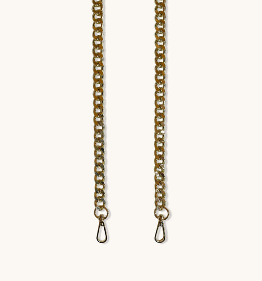 Rivendia | Chunky Gold Curb Chain Strap – Bold & Timeless Accessory