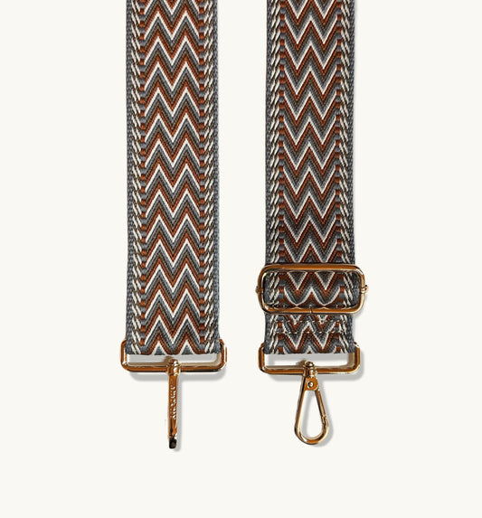 Zafira | Chevron Woven Bag Strap – Stylish & Adjustable Accessory