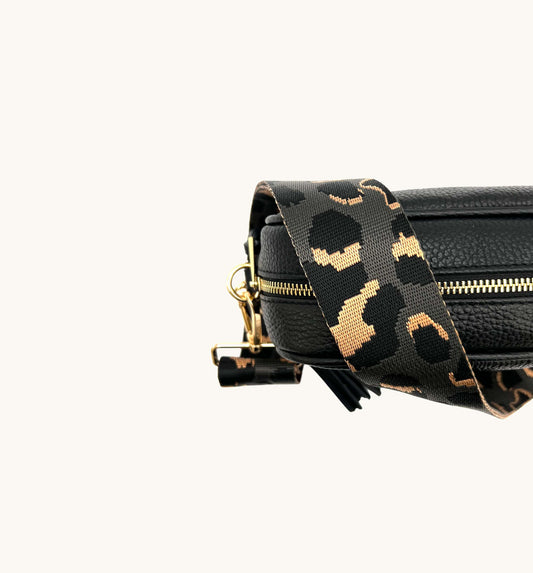 Novara | Leopard Print Woven Bag Strap – Bold & Adjustable Accessory