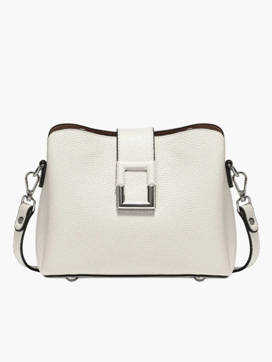 Estelle | Luxe White Leather Crossbody Bag – Sophisticated & Timeless