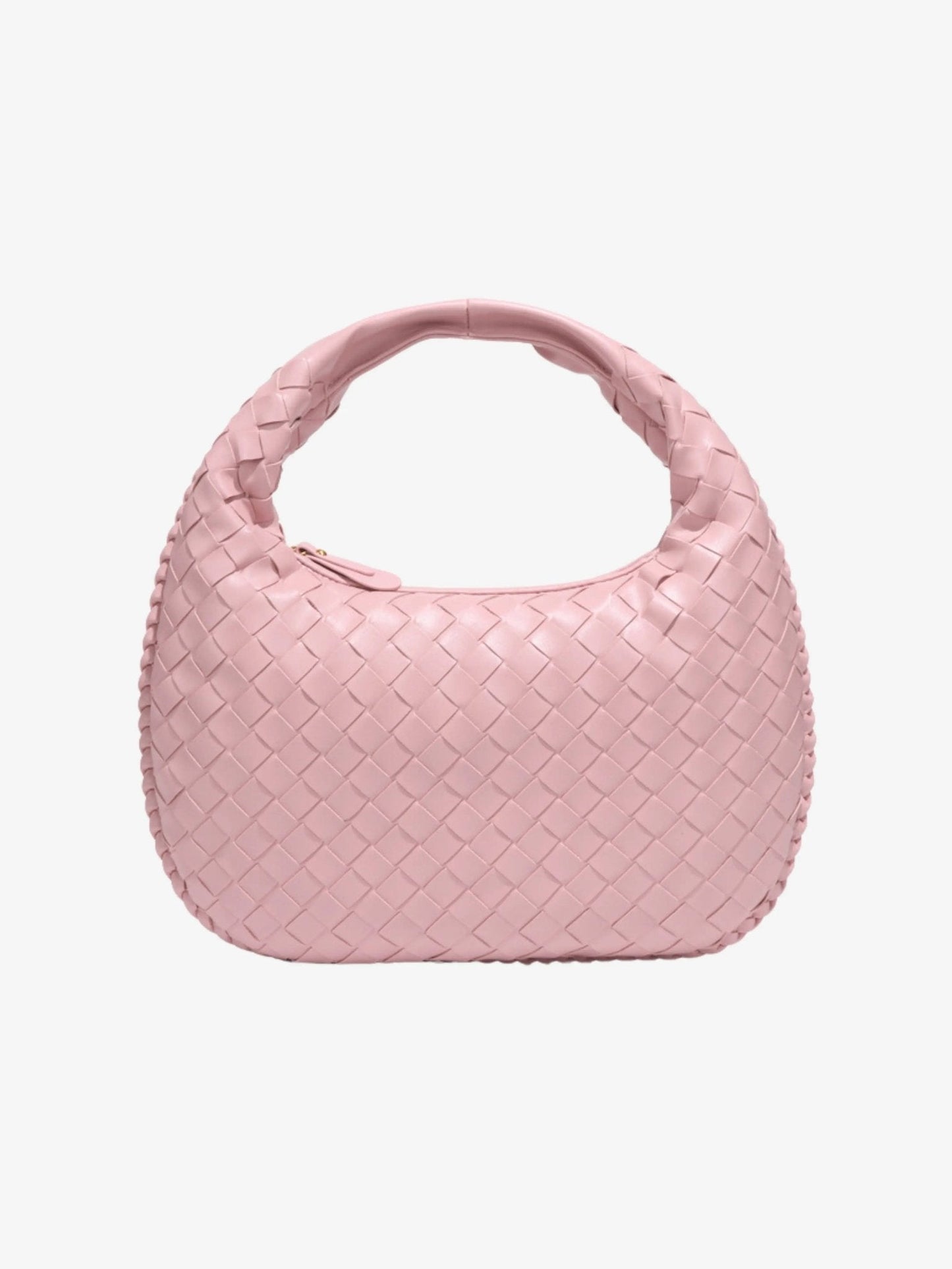 Vaeslyn | Luxe Black Woven Leather Handbag – Elegant & Timeless