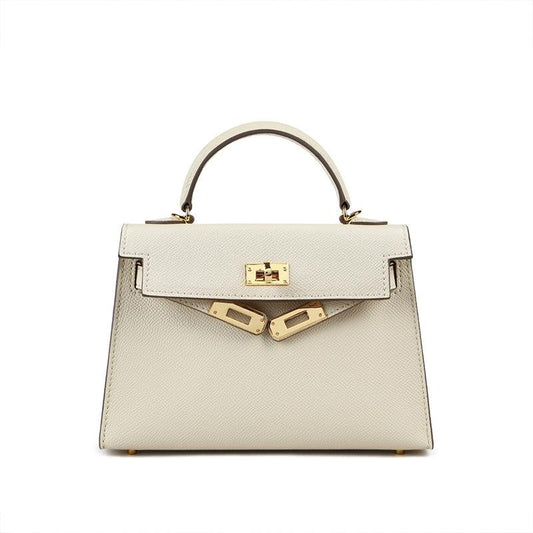 Elvessa | Ivory Structured Handbag – Elegant & Timeless